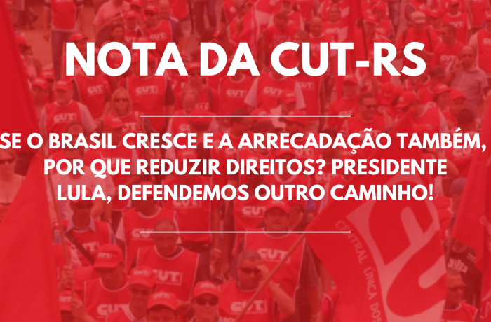 Nota pública CUT-RS