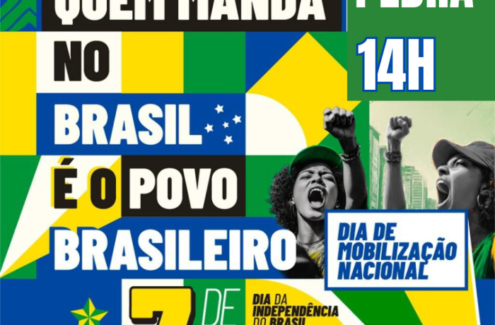 Em defesa da soberania CUT-RS e centrais convocam ato no 7 de Setembro