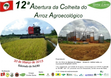 Metalúrgicos participam do lançamento da 12ª Colheita do Arroz Agroecológico em Eldorado do Sul