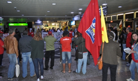 Trabalhadores se mobilizam contra a terceirização