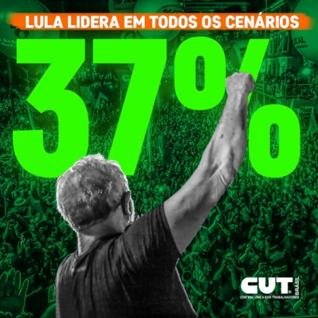 Lula lidera disparado #EleiçãoSemLulaÉFraude 