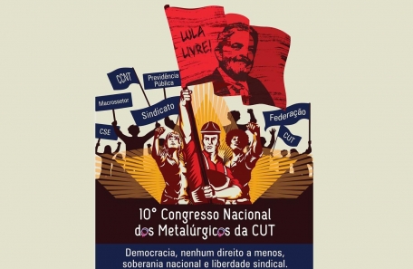  Metalúrgicos e metalúrgicas da CUT vão realizar 10º Congresso