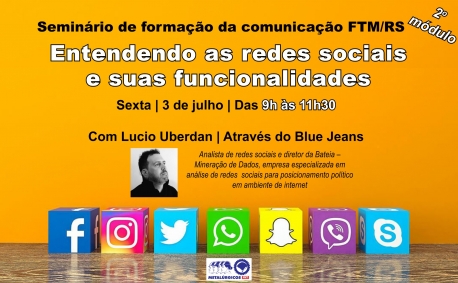 FTM-RS promove segundo módulo do seminário de formação da comunicação
