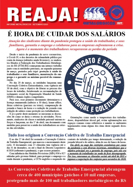 Boletim informativo da FTM-RS prepara a categoria para a campanha salarial