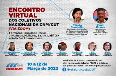 Coletivos da CNM/CUT se reúnem para construir planos de ações para 2022