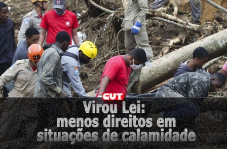 Redução de direitos trabalhistas em estados de calamidade já está valendo