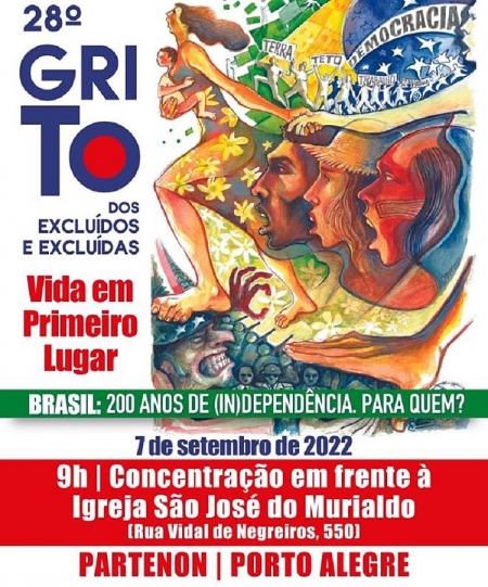 Grito dos Excluídos completa 28 anos de luta e volta às ruas neste dia 7 de Setembro