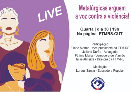 Coletivo de Mulheres da FTM-RS promove live dia 30