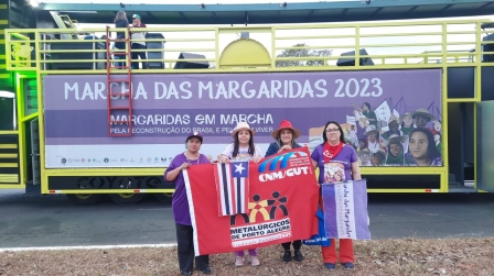 Metalúrgicas do RS marcam presença na Marcha das Margaridas